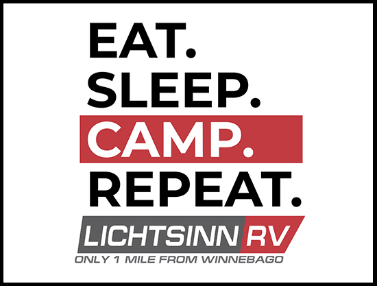 Lichtsinn RV EAT. SLEEP. CAMP. REPEAT. Sticker